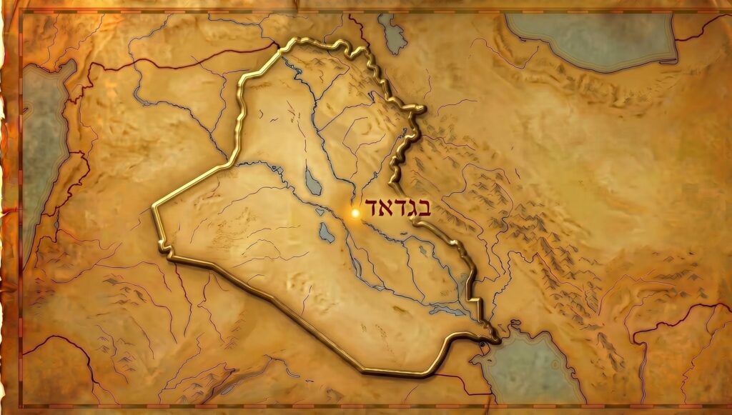 הבן איש חי – רבי יוסף חיים מבגדאד — מפה היסטורית